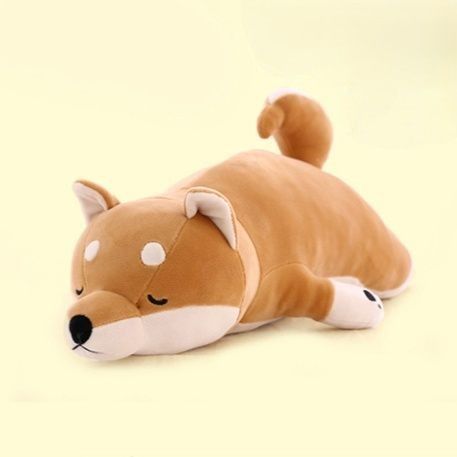 犬 ぬいぐるみ 癒し系寝そべり柴犬ぬいぐるみ