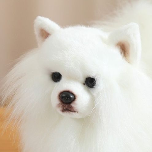 犬 ぬいぐるみ もふもふポメラニアン ぬいぐるみ リアル仕上げ