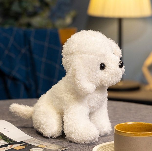 犬 ぬいぐるみ もこもこ立ち姿トイプードル抱き心地最高ぬいぐるみ