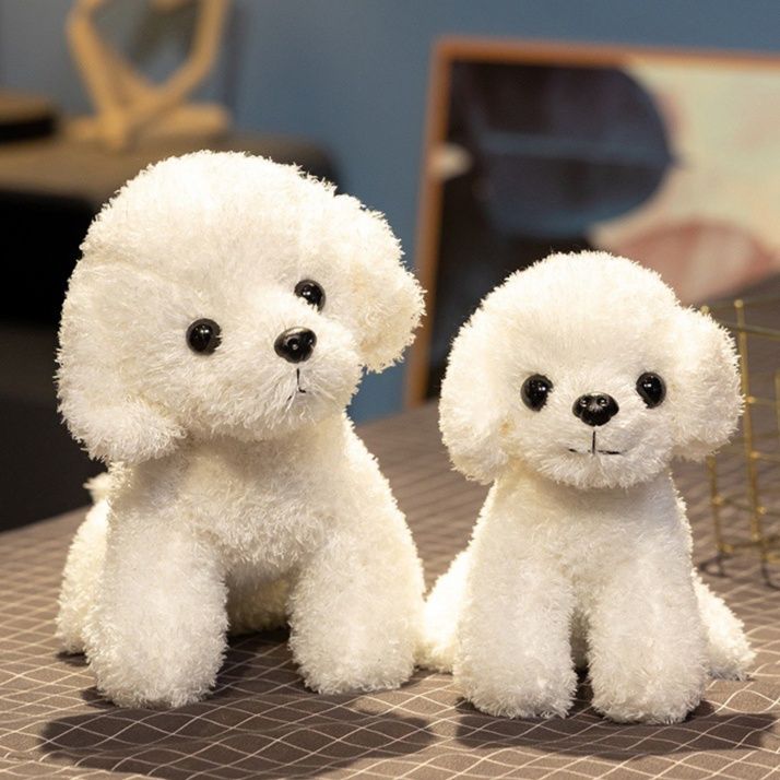 犬 ぬいぐるみ もこもこ立ち姿トイプードル抱き心地最高ぬいぐるみ