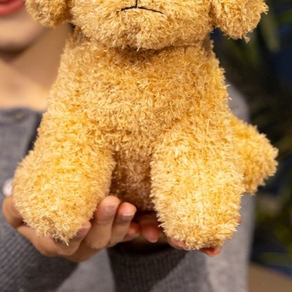 犬 ぬいぐるみ もこもこ立ち姿トイプードル抱き心地最高ぬいぐるみ