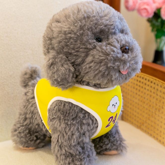 犬 ぬいぐるみ 背番号付きユニフォーム仕様トイプードルぬいぐるみ