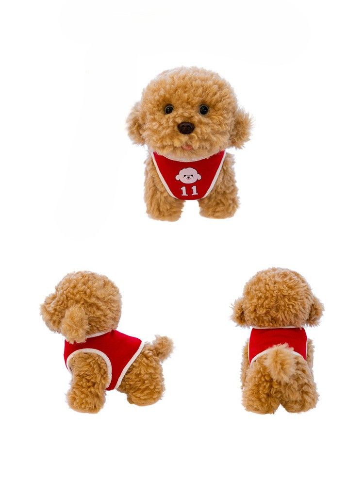 犬 ぬいぐるみ 背番号付きユニフォーム仕様トイプードルぬいぐるみ