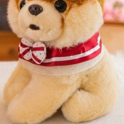 犬 ぬいぐるみ マリン風スカーフ付きポメラニアンぬいぐるみ