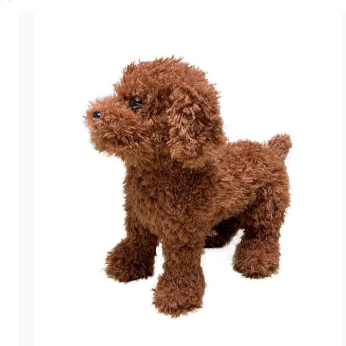 犬 ぬいぐるみ リアルな質感のトイプードル犬ぬいぐるみ