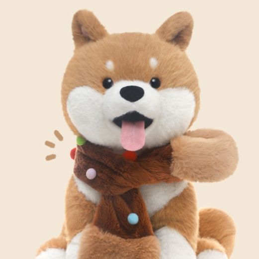 犬 ぬいぐるみ 愛らしい表情の豆柴犬ぬいぐるみ