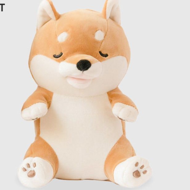 犬 ぬいぐるみ 癒し系笑顔の秋田犬ぬいぐるみ