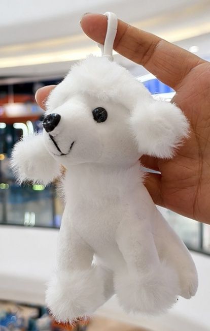 犬 ぬいぐるみ ふわふわ耳付きトイプードルぬいぐるみペアセット