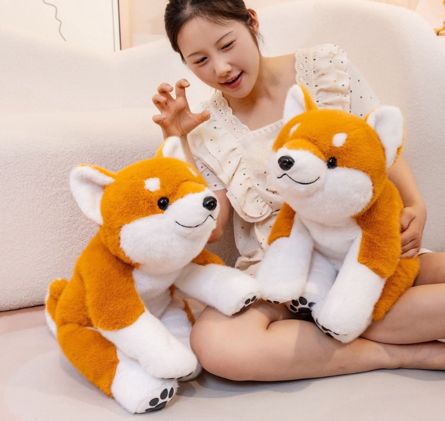 犬 ぬいぐるみ もちもち柴犬抱き枕特大ぬいぐるみ
