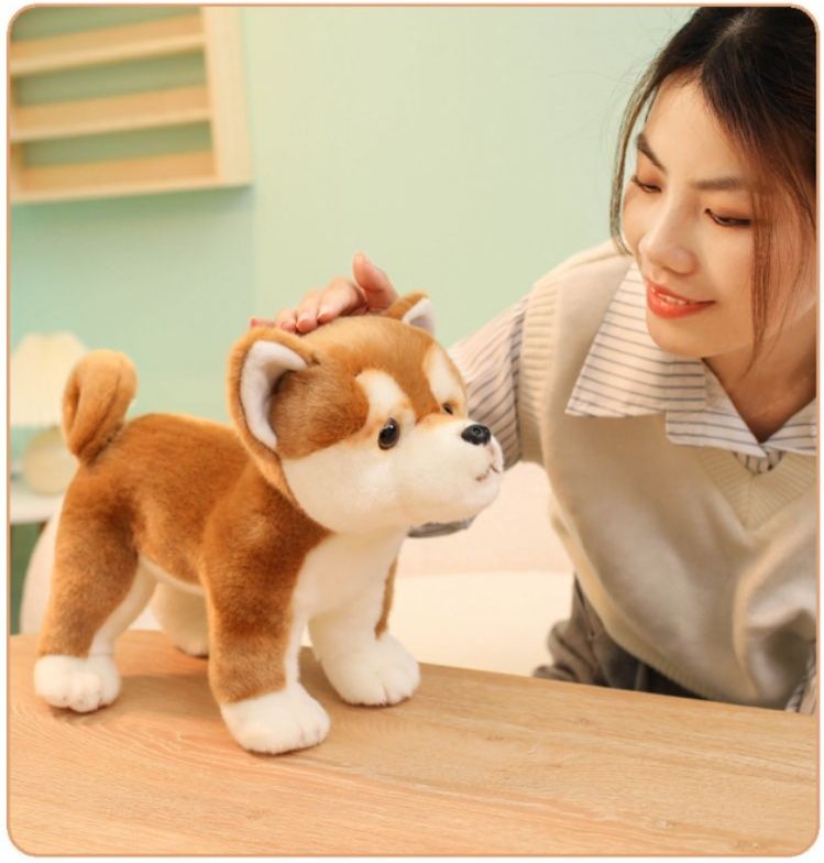 犬 ぬいぐるみ リアル柴犬立ち姿ぬいぐるみ