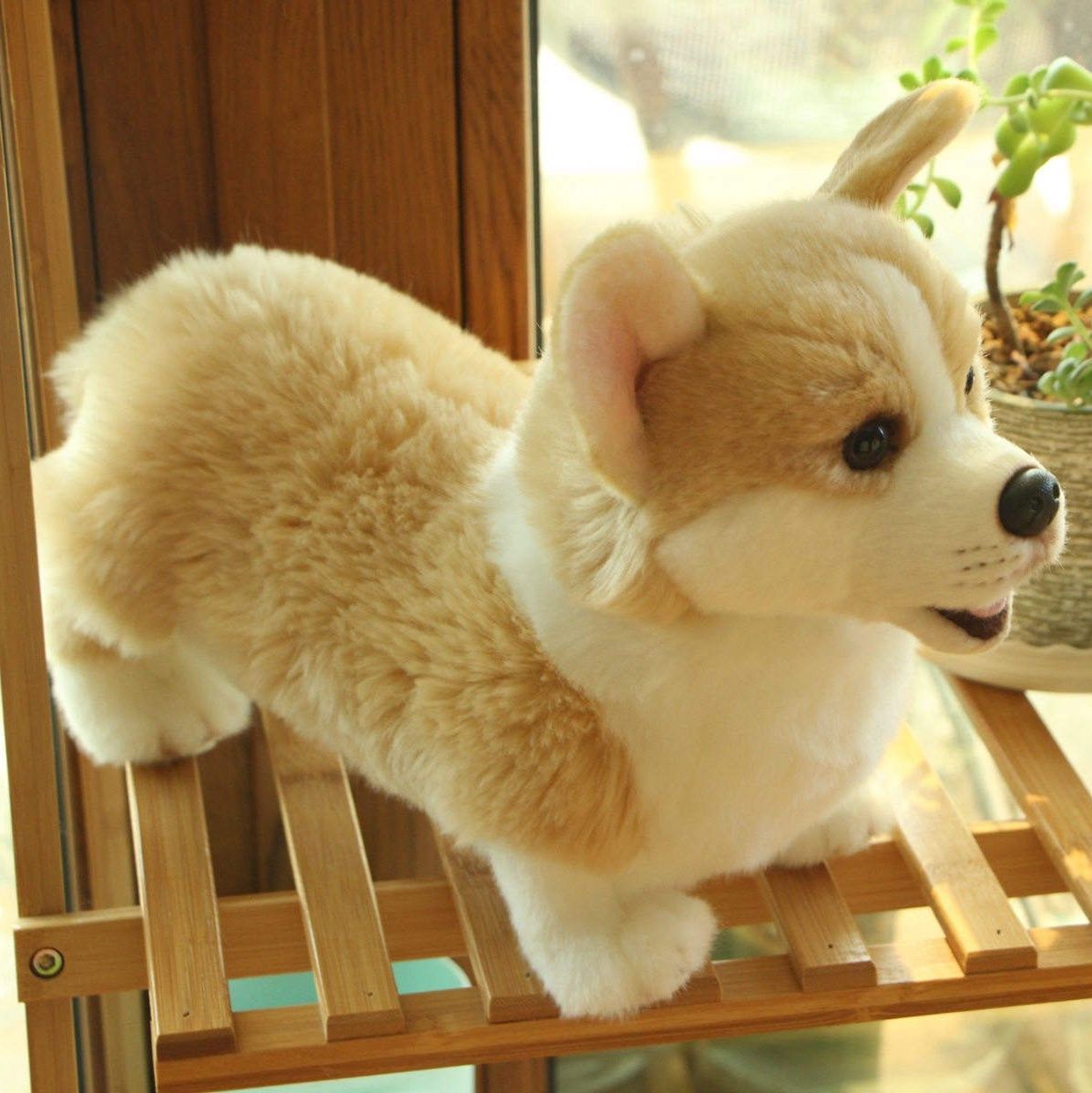 犬 ぬいぐるみ もふもふ立ちポーズのトイプードルぬいぐるみ