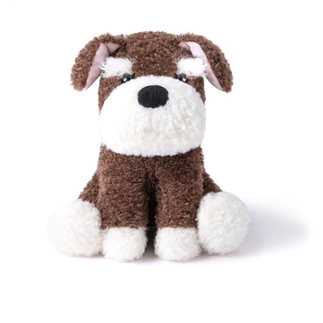 犬 ぬいぐるみ シュナウザーぬいぐるみ 吊り下げ付き小型人形