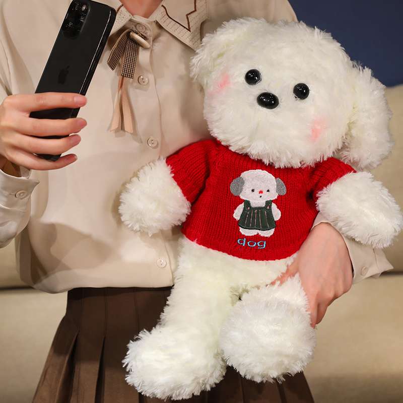 犬 ぬいぐるみ ふわもこトイプードル抱き枕ぬいぐるみ