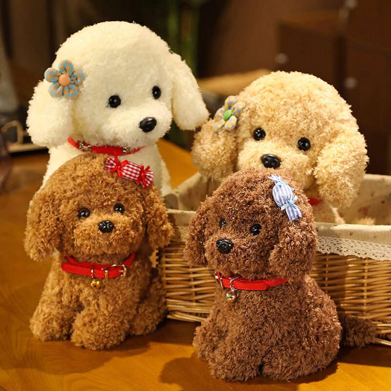 犬 ぬいぐるみ ふわもこトイプードルの癒しぬいぐるみ