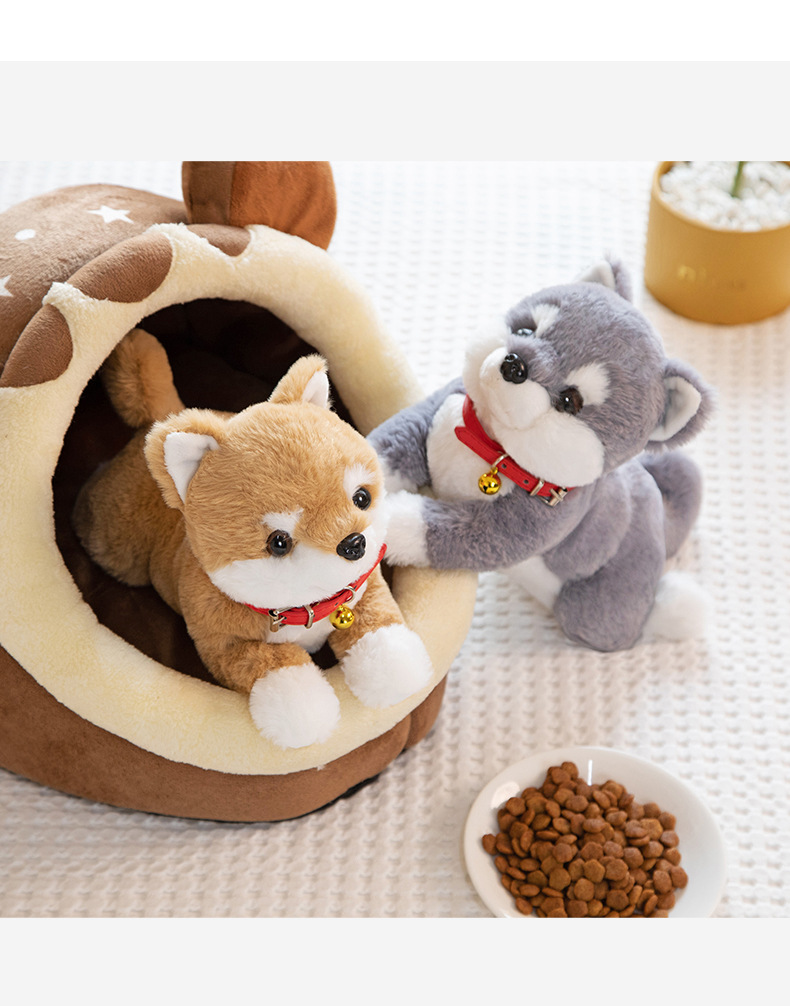 犬 ぬいぐるみ ふわもち添い寝柴犬