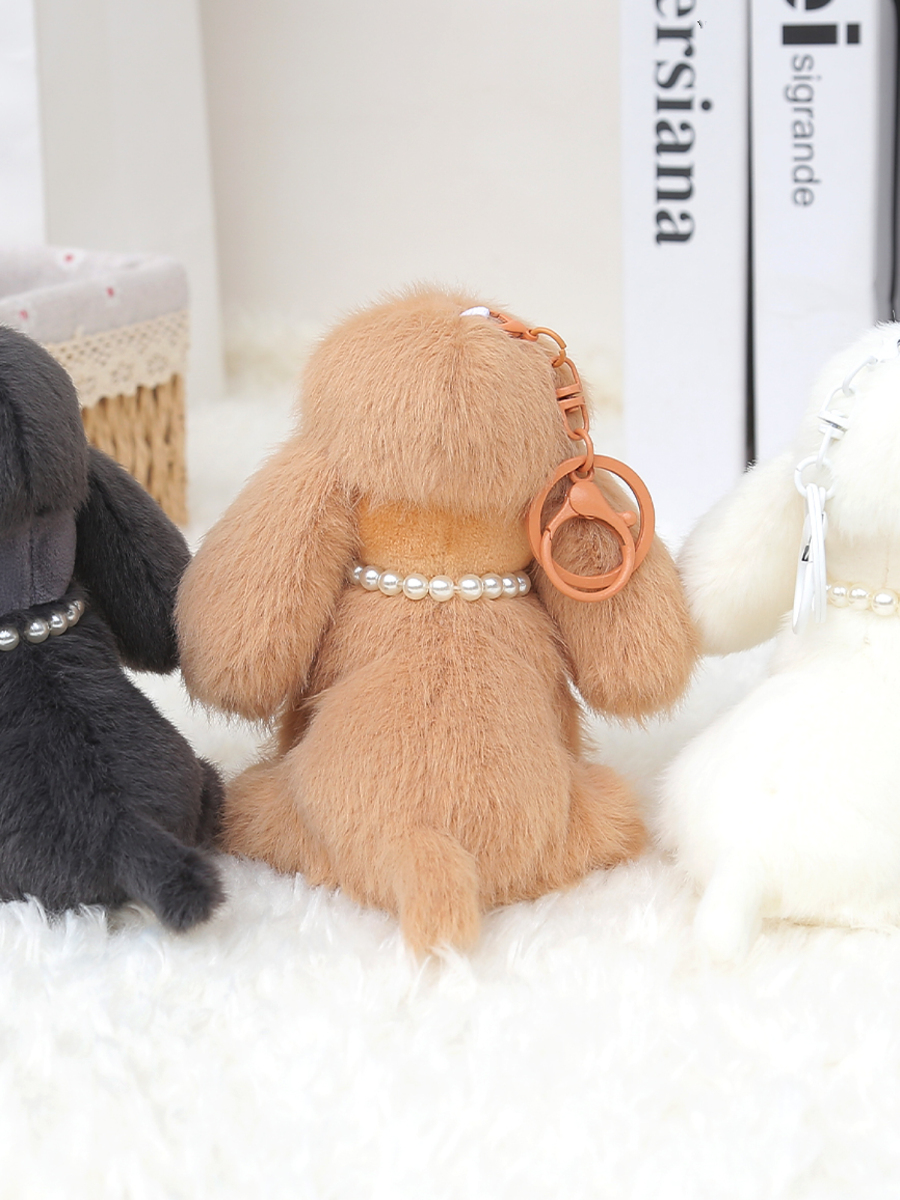 犬 ぬいぐるみ 真珠の首輪トイプードルちゃん