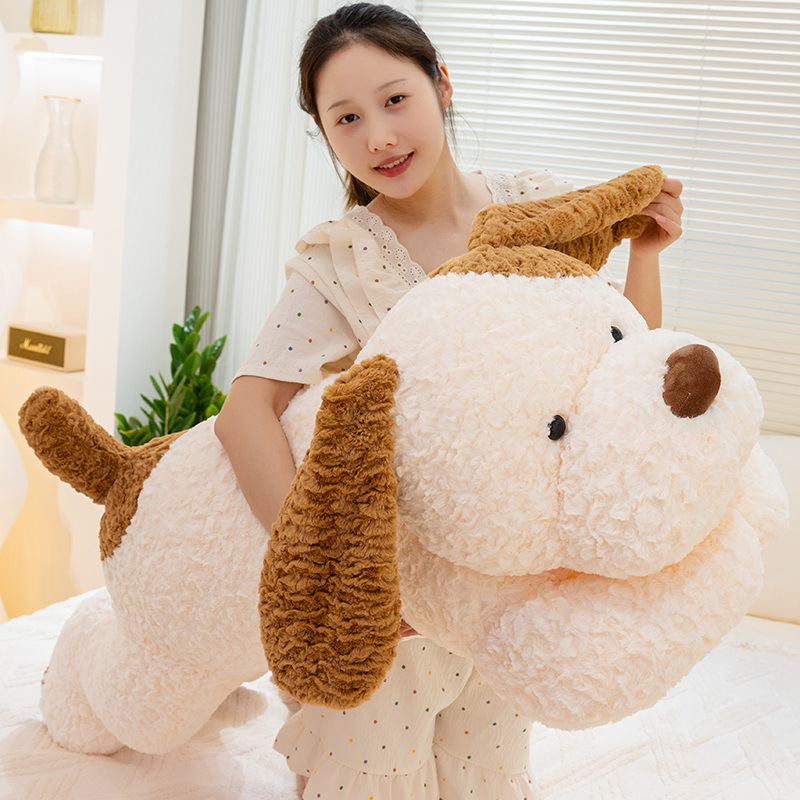 犬 ぬいぐるみ 超特大サイズもふもふトイプードル抱き枕