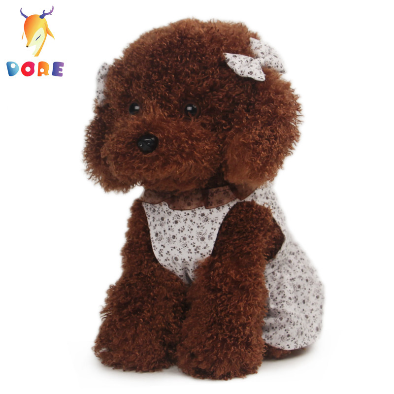 犬 ぬいぐるみ お洋服を着たリアルなトイプードルぬいぐるみ