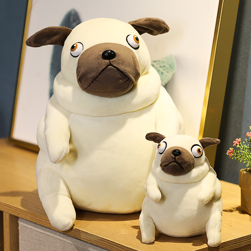 犬 ぬいぐるみ ふわもこパグちゃん親子セット