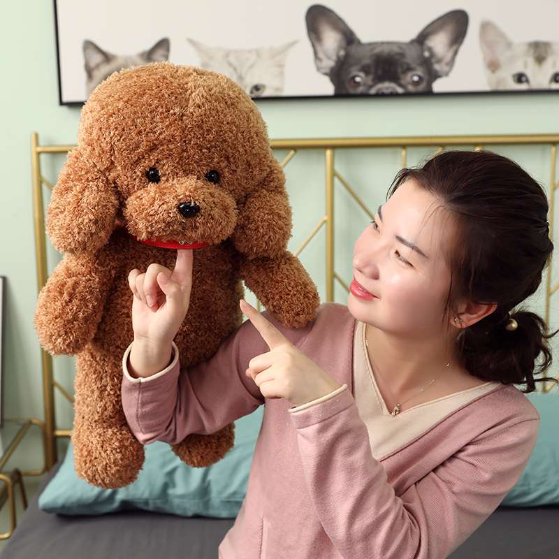 犬 ぬいぐるみ もふもふトイプードルの癒やしぬいぐるみ