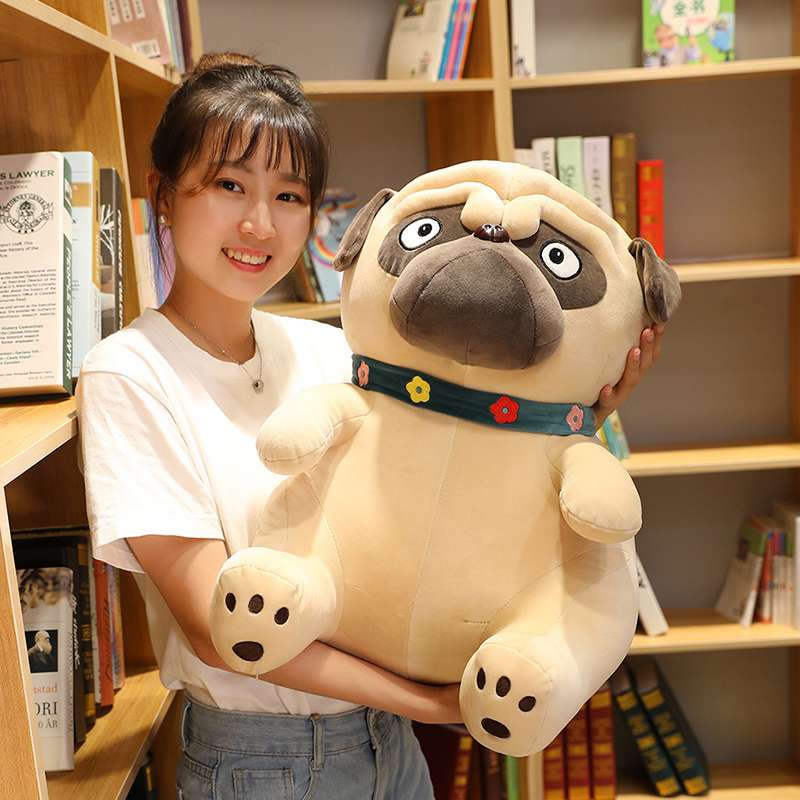 犬 ぬいぐるみ 癒しのお座りパグぬいぐるみ