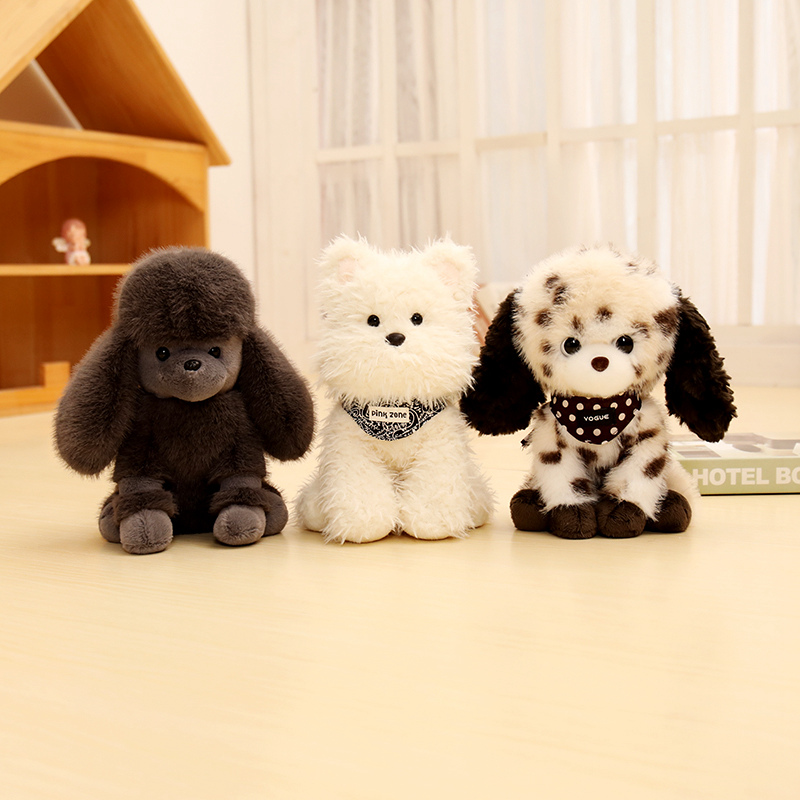 犬 ぬいぐるみ ふわもこプードル おすわりちゃん