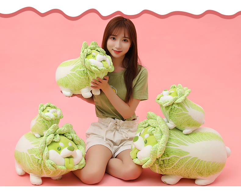 犬 ぬいぐるみ 白菜