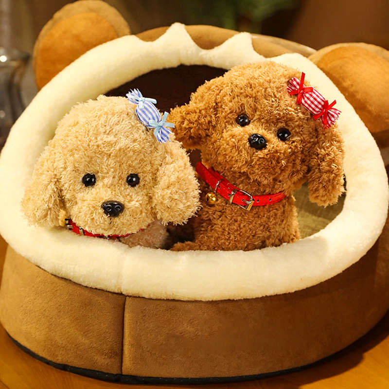 犬 ぬいぐるみ もふもふトイプードル抱きぬいぐるみ
