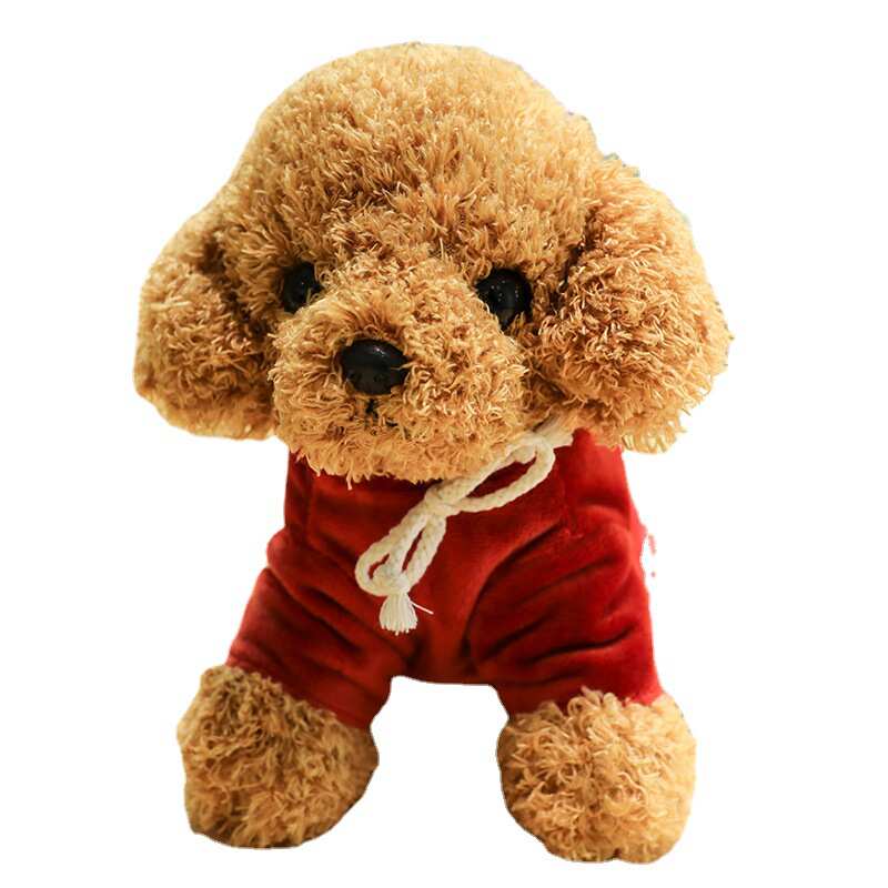 犬 ぬいぐるみ もこもこプードル おめかしぬいぐるみ