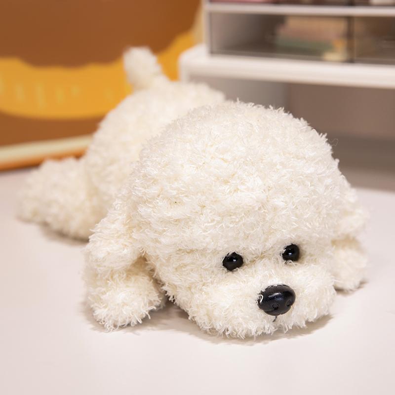 犬 ぬいぐるみ もふもふトイプードルの伏せぬいぐるみ