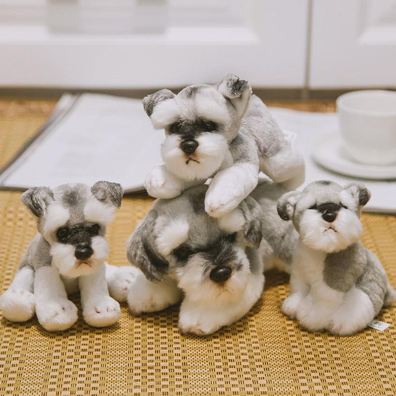 犬 ぬいぐるみ もふもふシュナウザーの仲間たち