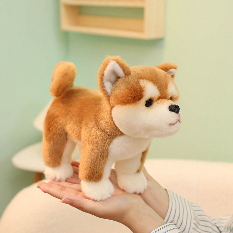 犬 ぬいぐるみ もふもふ柴犬のお友達