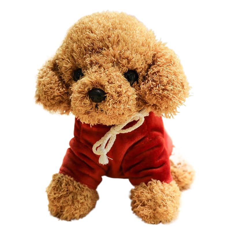 犬 ぬいぐるみ もこもこプードル おめかしぬいぐるみ