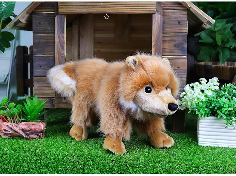 犬 ぬいぐるみ もふもふポメラニアン 愛らしいお友達