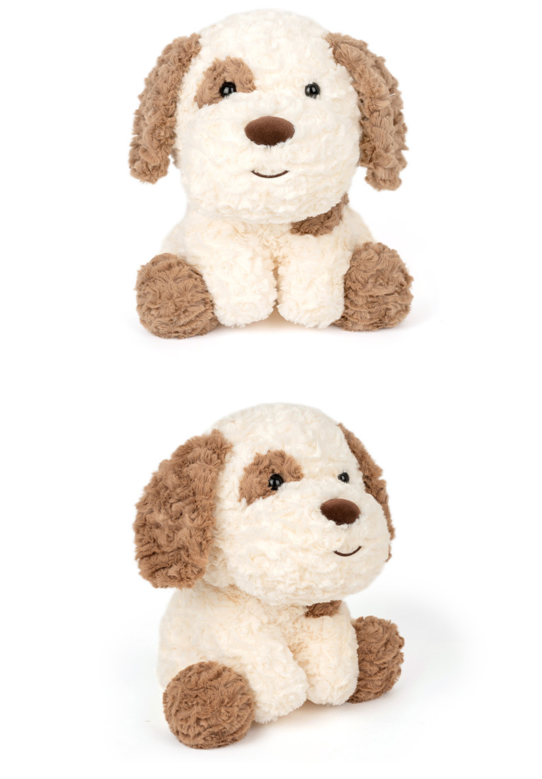 犬 ぬいぐるみ もこもこ垂れ耳シュナウザー風ぬいぐるみ