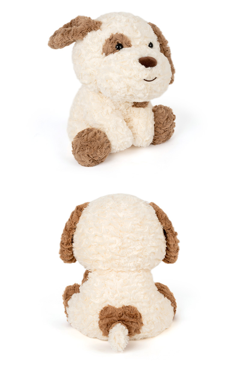 犬 ぬいぐるみ もこもこ垂れ耳シュナウザー風ぬいぐるみ