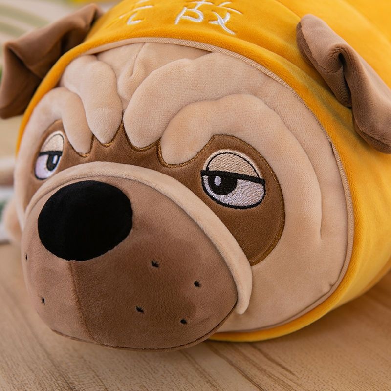 犬 ぬいぐるみ ふわもち抱き枕パグ犬ぬいぐるみ