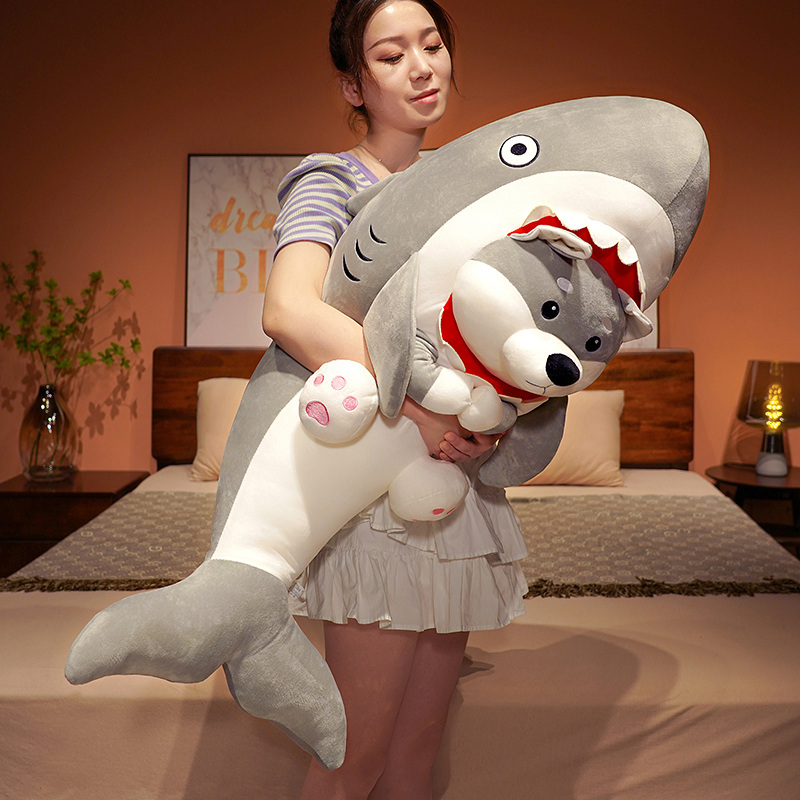 犬 ぬいぐるみ サメごっくん 柴犬ぬいぐるみ