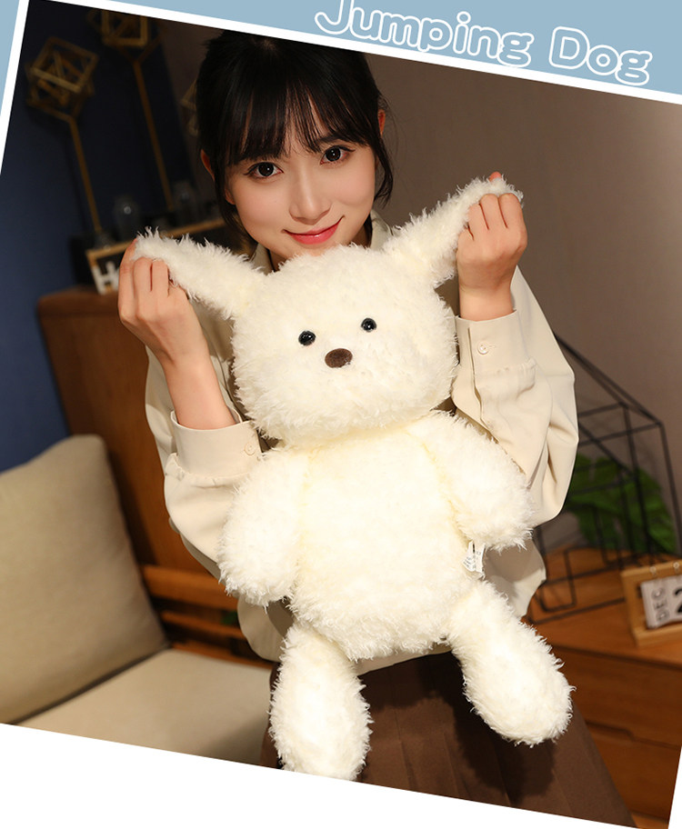 犬 ぬいぐるみ ふわふわ寝そべりトイプードル