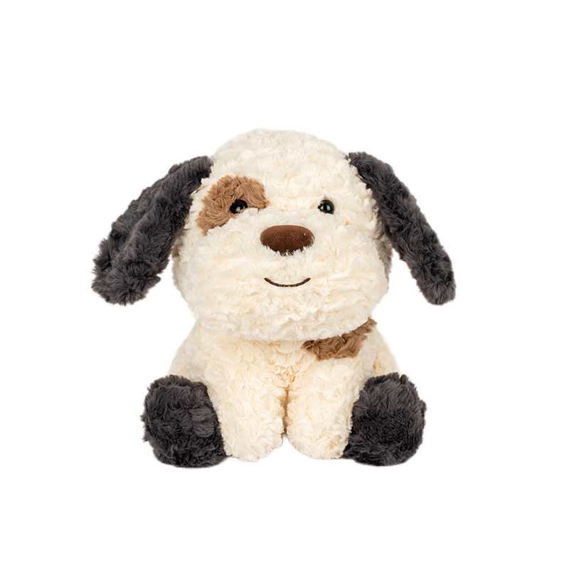 犬 ぬいぐるみ もこもこ垂れ耳シュナウザー風ぬいぐるみ