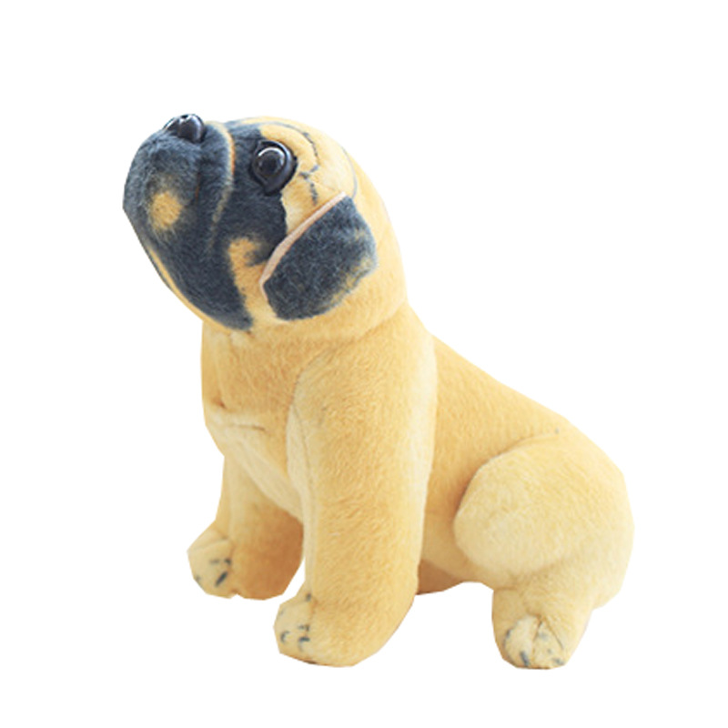 犬 ぬいぐるみ 愛らしい表情の大型パグ犬ぬいぐるみ