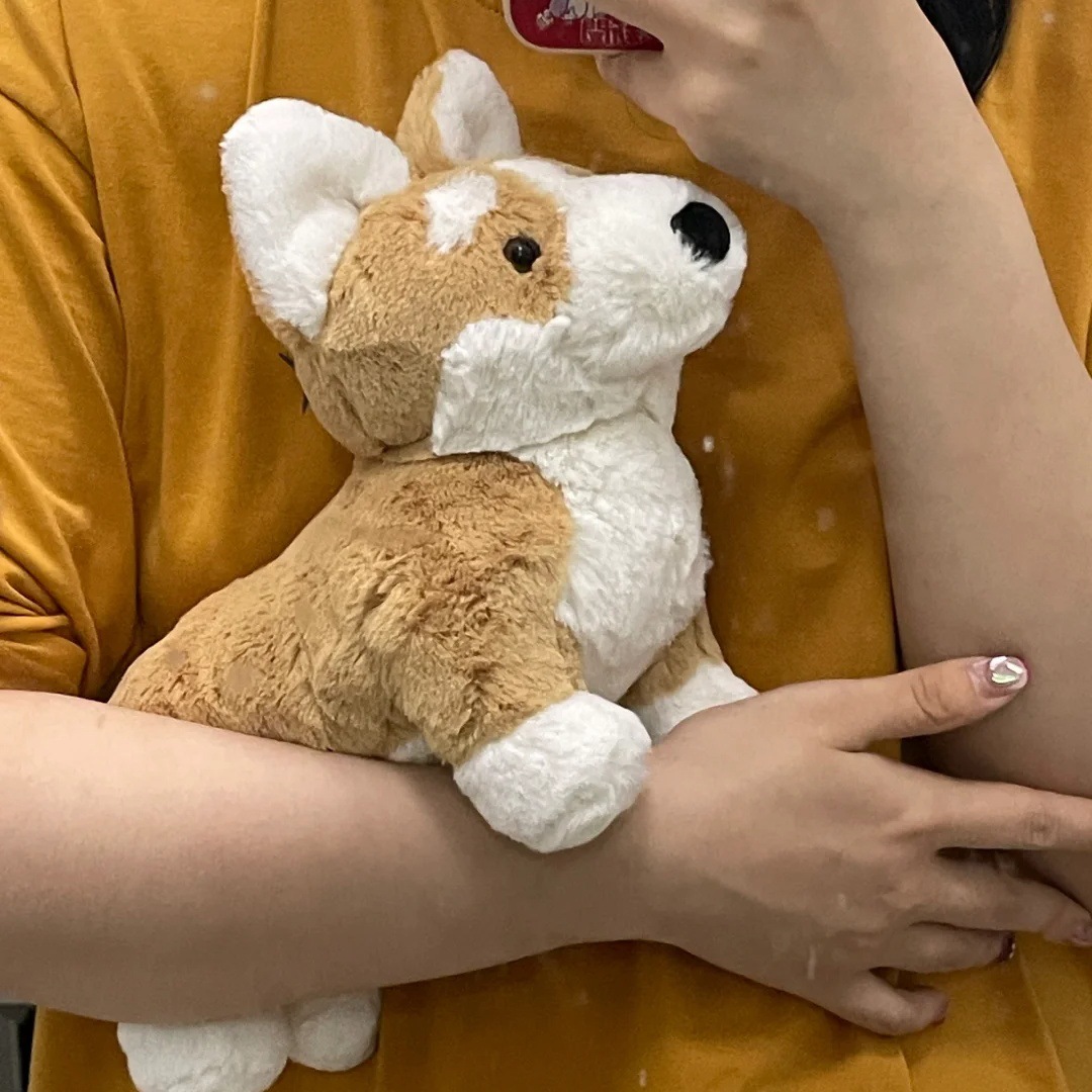 犬 ぬいぐるみ もっちりふわふわお座り柴犬ぬいぐるみ