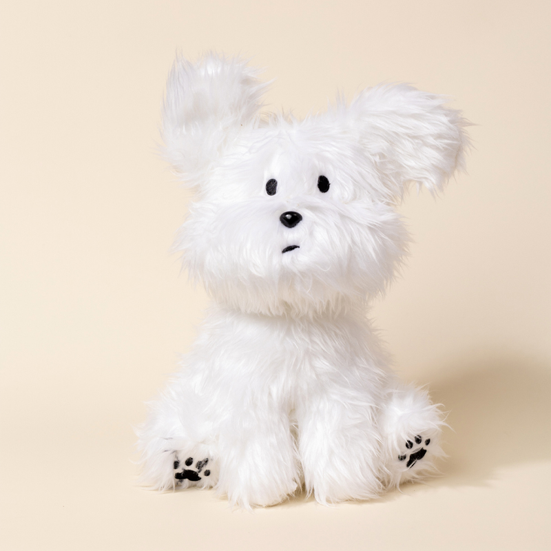 犬 ぬいぐるみ もふもふシュナウザー親子セット