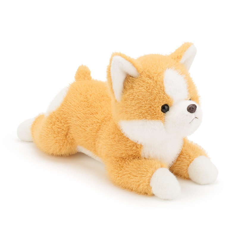 犬 ぬいぐるみ ふせポーズ秋田犬ぬいぐるみ癒し系抱き枕