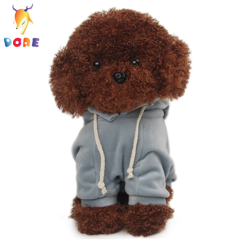 犬 ぬいぐるみ お洋服を着たリアルなトイプードルぬいぐるみ