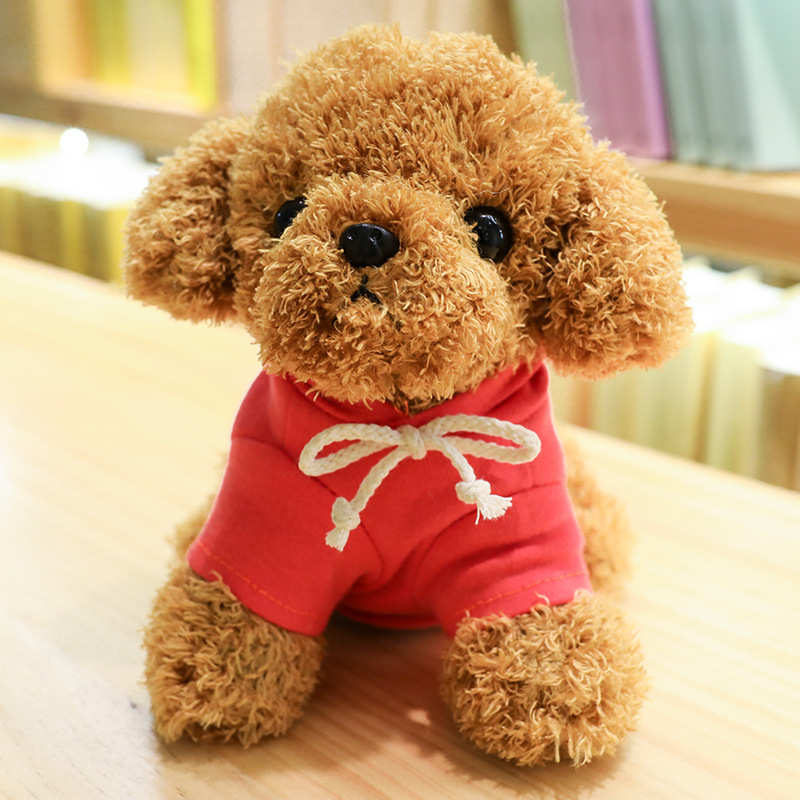 犬 ぬいぐるみ もこもこプードル おめかしぬいぐるみ