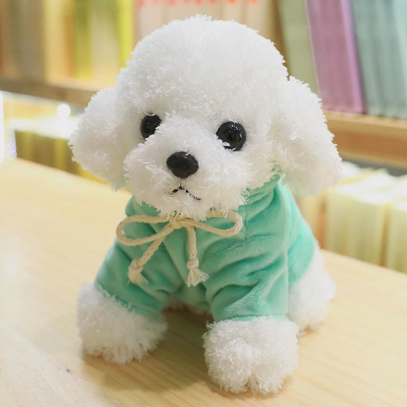 犬 ぬいぐるみ もこもこプードル 小さなお友達