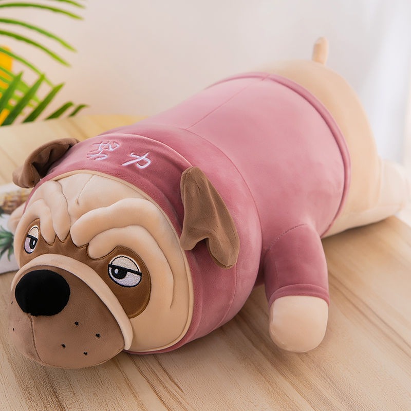 犬 ぬいぐるみ ふわもち抱き枕パグ犬ぬいぐるみ