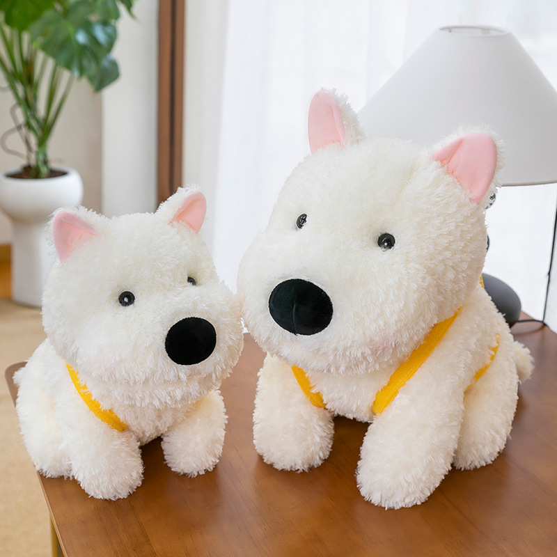 犬 ぬいぐるみ もこもこシュナウザー風親子ぬいぐるみ