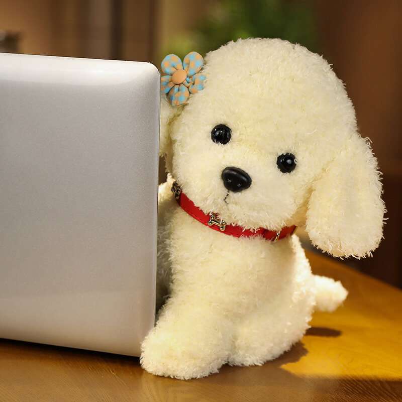 犬 ぬいぐるみ ふわもこトイプードルの癒しぬいぐるみ